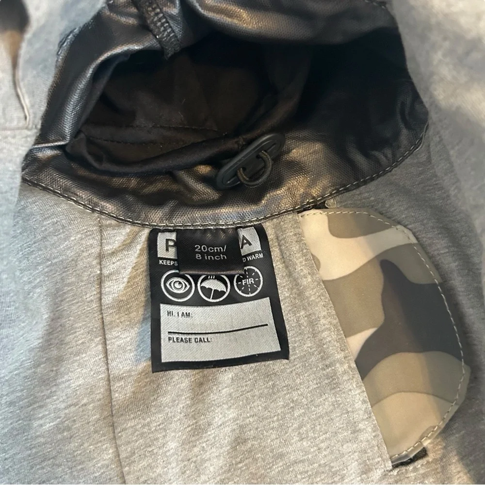 Paikko 20 XXS Dog Recovery Raincoat Camo‎ waterproof outdoor jacket